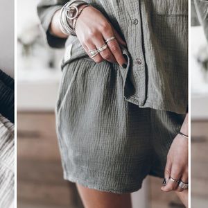 NWT Mikuta The Olive Co-Ord Shorts (S)